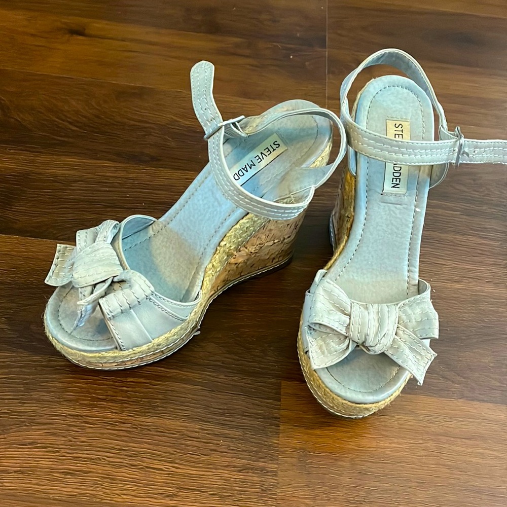 Steve Madden, Grey, Wedge, Size 7